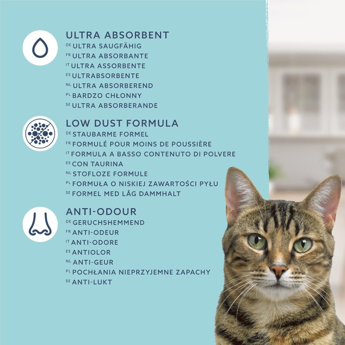 weißes Ultra-Klumpstreu für Katzen 10L