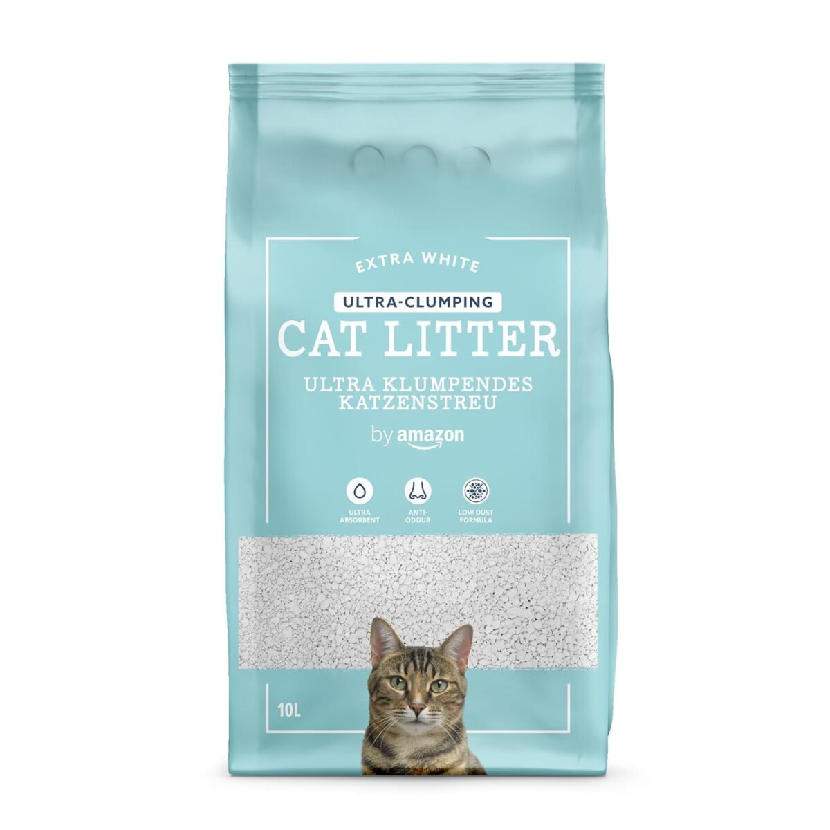 weißes Ultra-Klumpstreu für Katzen 10L