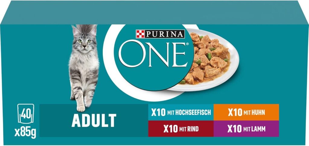 Om denne vare Våd kattefoder: Balanceret opskrift med delikate stykker og grøntsager i en velsmagende sauce Kattefoder mix i sorterne lam, kylling, dybhavsfisk og oksekød Leveringsomfang: Multipakke med 40 individuelle portioner (10 pr. klasse hver) i en 40-pakke (40 x 85g) Kattemad med værdifulde vitaminer for at styrke kroppens forsvar Konventionelt fibervådfoder til katte for at fremme et sundt fordøjelsessystem Kattefoder af høj kvalitet uden farvestoffer eller tilsætning af kunstige smagsstoffer og konserveringsmidler Fodringsanbefaling: fuldfoder til voksne katte, se venligst emballagen for de nøjagtige fodringsinstruktioner