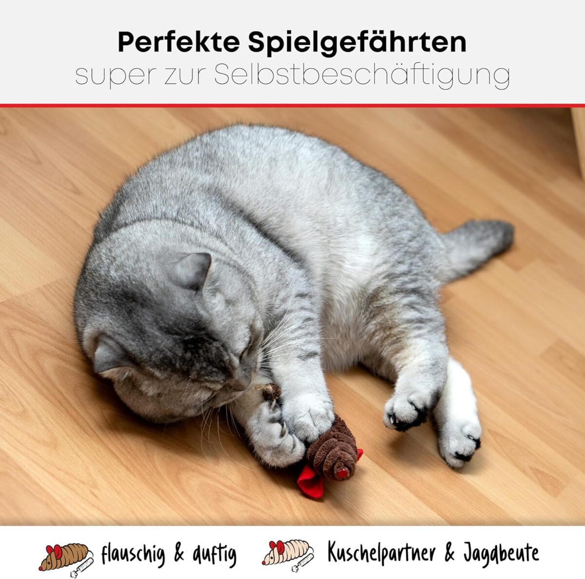 ST.PAWLY® Mint muis - katten speeltje - katten speeltje - katten speeltje zelfstandig - speelgoed muis voor katten, kattenkruid - matatabi stick - katten speeltje natuur